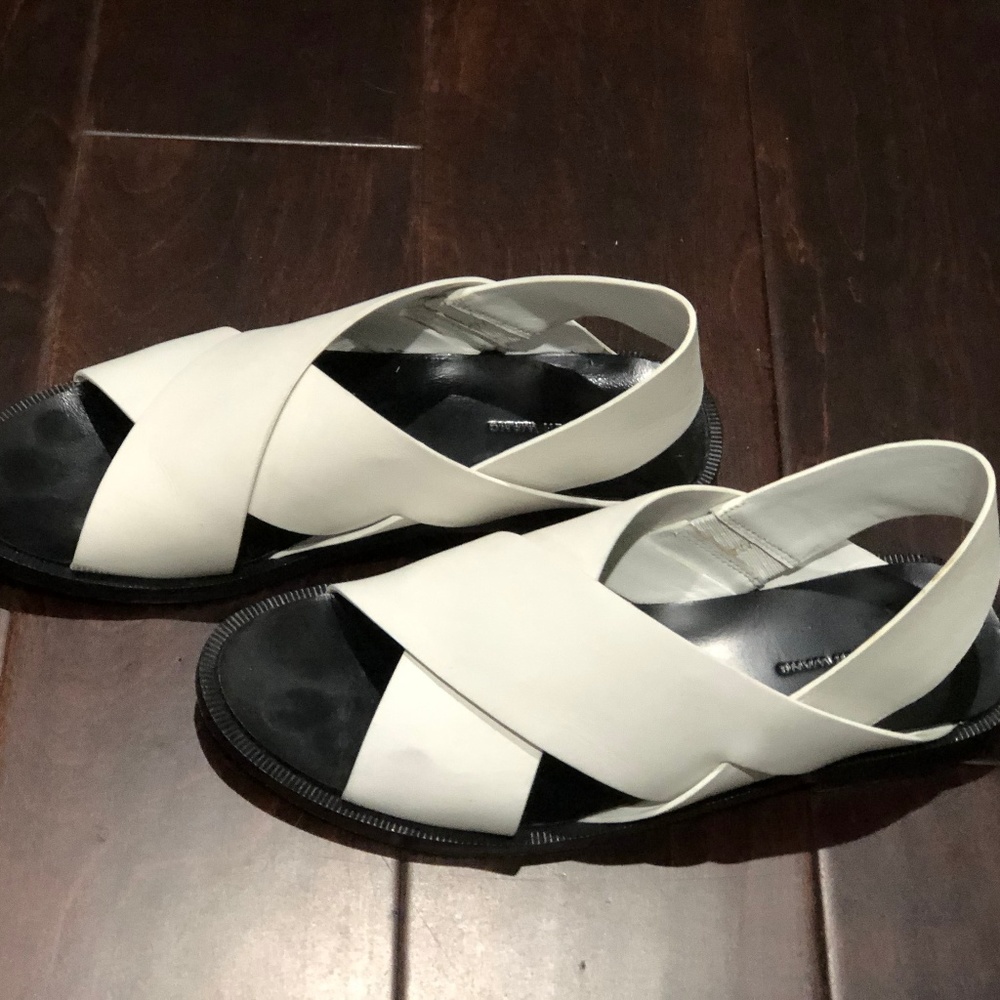 Alexander Wang white sandals